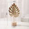 Golden Ginkgo Leaf Metal Sculptures, Manual Desktop Figurines, Home Decor Statues and Photo Props