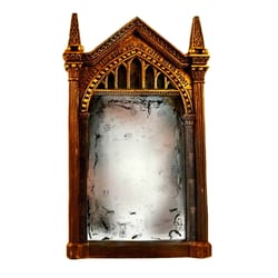 wizard home decor fantasy, mirror of erised standing bookshelf, magical witchy gift for wizards