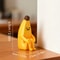 Durable Anxious Banana Printed Figurines – Unique Pla Decor for Home, Office, Car, Perfect Gift