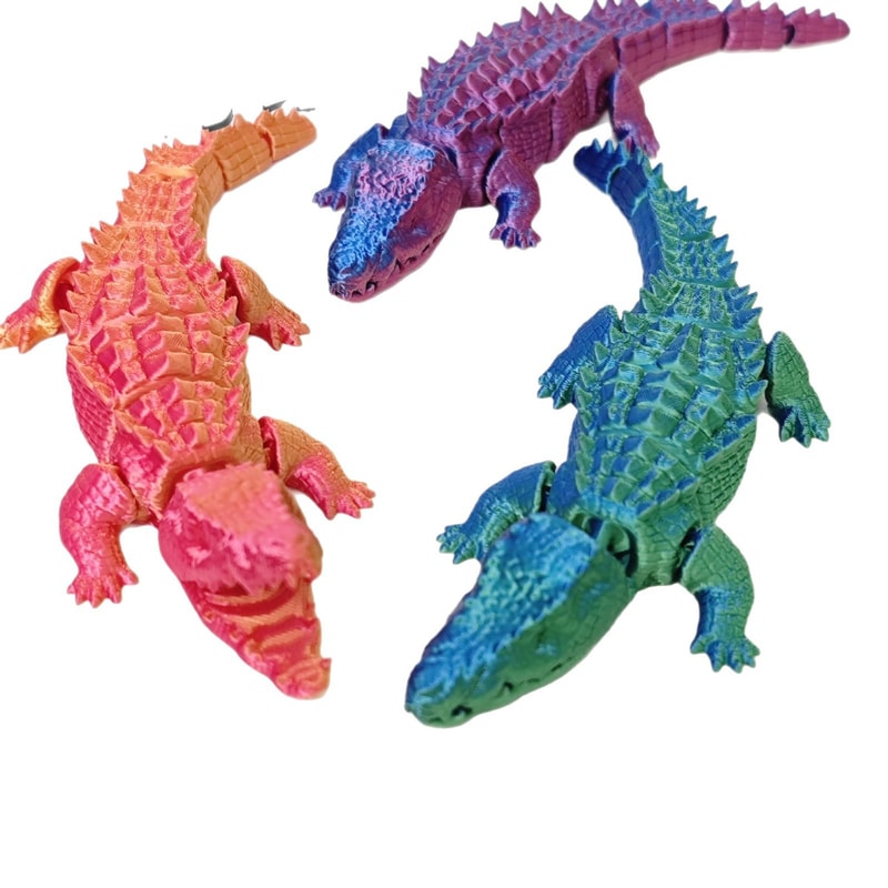 Desktop Accessories Movable Skeleton Crocodile Home Decoration Shapeable Joints 1
