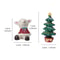 Resin Material Home Decoration with Cute Christmas Lambs and Christmas Tree for Holiday Homes