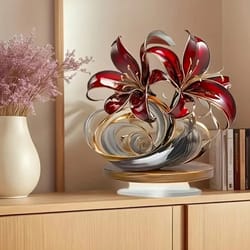 versatile home, office, cafe decoration featuring bohemian red lily