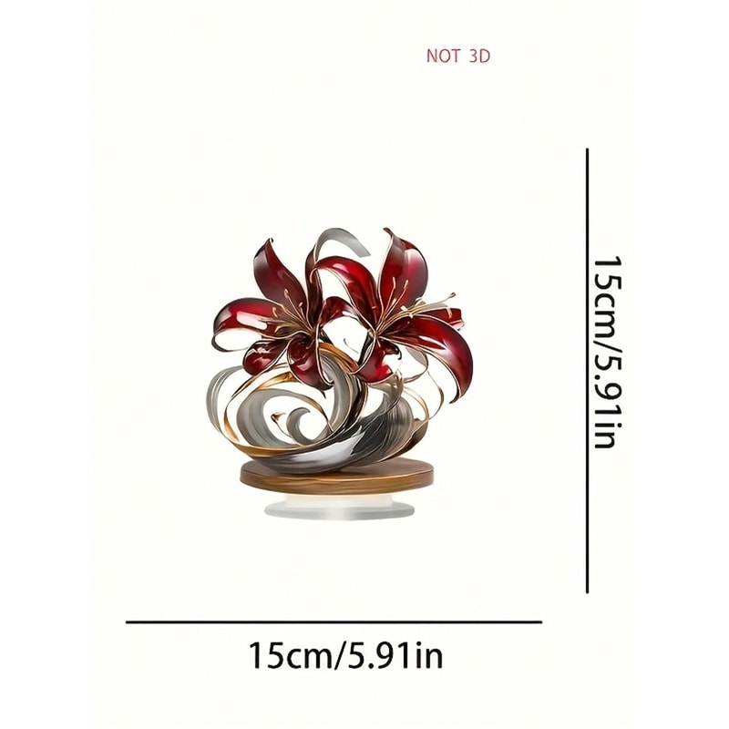 Versatile Home, Office, Cafe Decoration Featuring Bohemian Red Lily