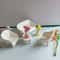 Dollhouse Coffee Table and Chair Decoration Sets, Ideal for Kitchens, Bedrooms