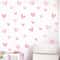 Waterproof Pink Heart Shape Wall Stickers for Kids, Removable PVC, Home Decoration for Kindergarten Rooms