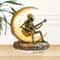 Alien Moon Guitarist Bohemian Ornament Acrylic Sculpture Home Decor