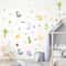 Dinosaur Cartoon Wall Stickers for Children Room, Boys Nursery Background Decoration Wall Decals