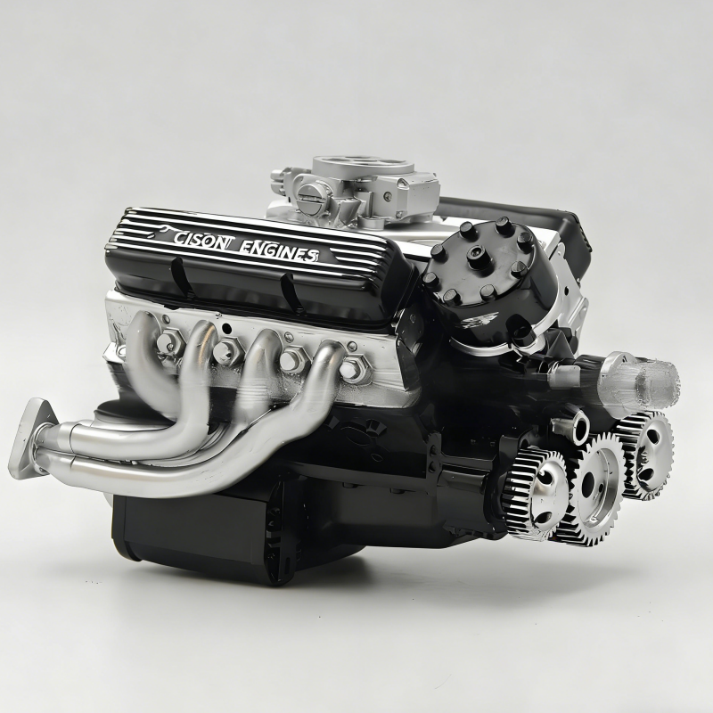 Creative Engine Aircraft Model Overhead Valve Resin Craft, Desktop Ornament, Car Decoration Gift