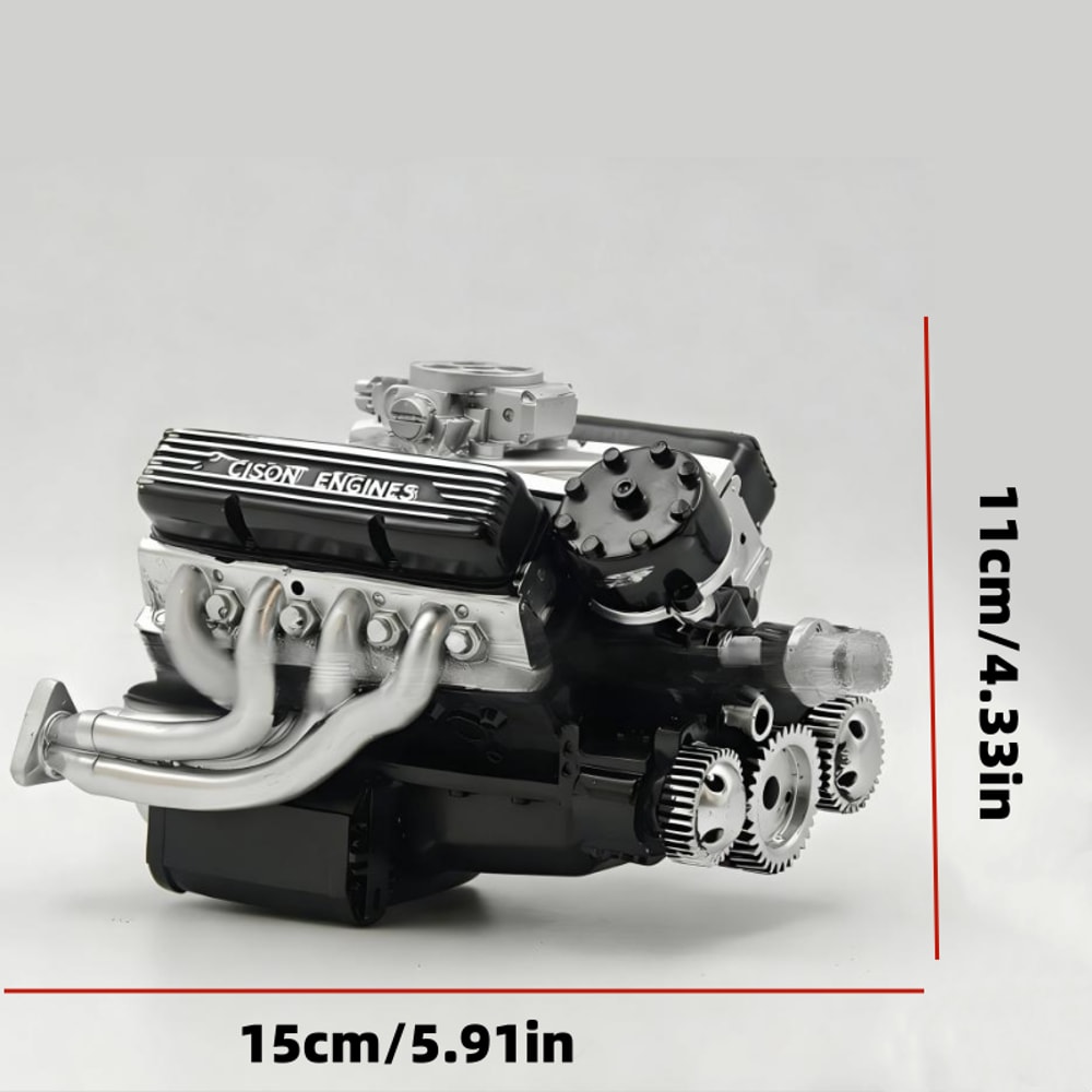 Creative Engine Aircraft Model Overhead Valve Resin Craft, Desktop Ornament, Car Decoration Gift