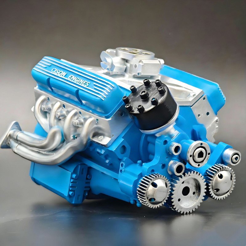 Creative Engine Aircraft Model Overhead Valve Resin Craft, Desktop Ornament, Car Decoration Gift