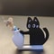 Cute Cat Pushing Vase Decor Fridge Magnet Cat Lovers Memorial Box Whisker Collection Gift For Home 3