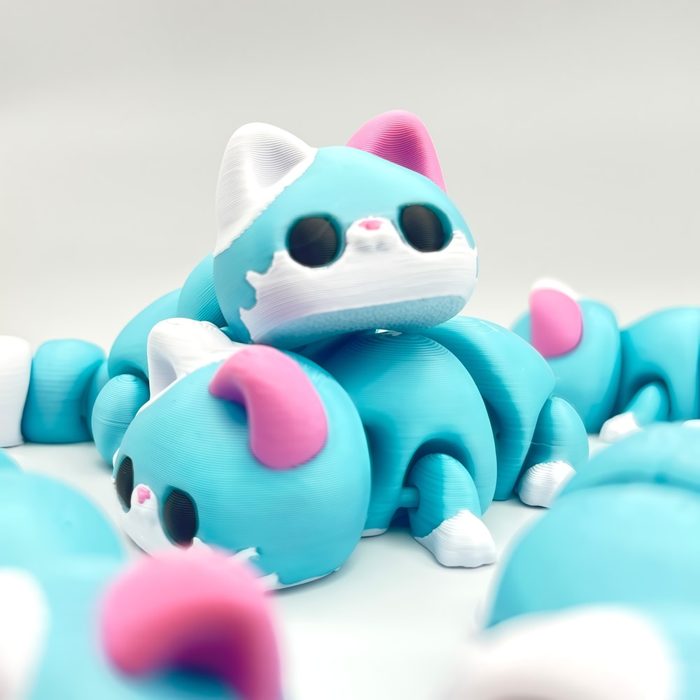 Printed Articulated Kitten Figurine Indoor Desktop Decoration Wedding And Birthday Gift Valentine D 3