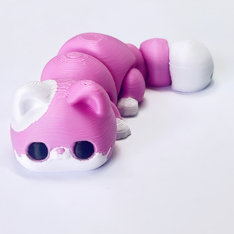 Printed Articulated Kitten Figurine Indoor Desktop Decoration Wedding And Birthday Gift Valentine D 7