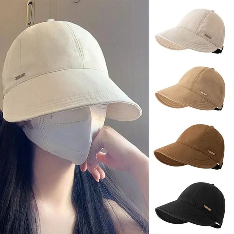 Adjustable Foldable Wide Brim Sun Hat, Summer Quick-drying Fisherman Cap for Men Women