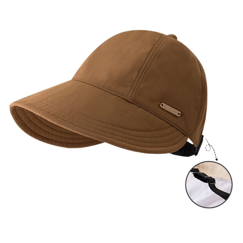 Adjustable Foldable Wide Brim Sun Hat, Summer Quick-drying Fisherman Cap for Men Women