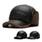 Men's Outdoor Faux Fur Bomber Hat, Winter Warm Ear Protect Cap, Gift for Dad Grandpa