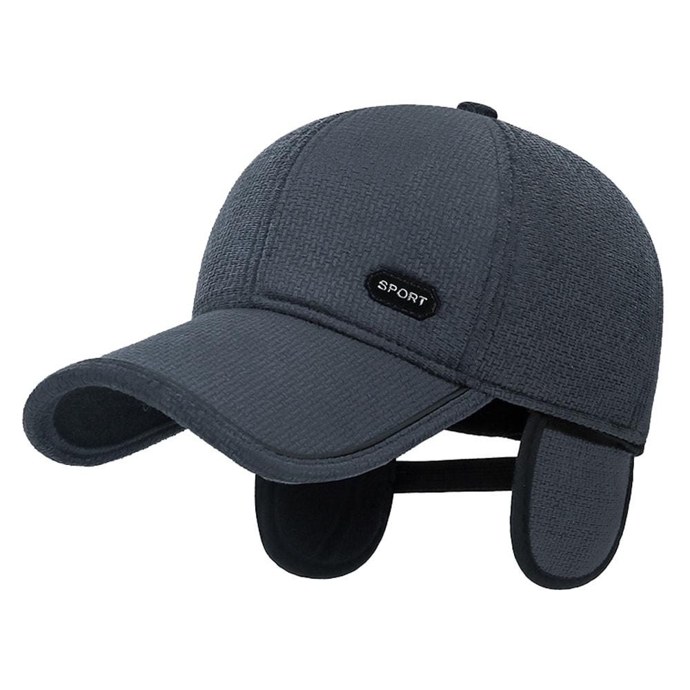 Thickened Winter Baseball Cap with Ear Protection for Middle-Aged, Elderly – Cold-Proof & Windproof
