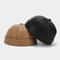 Adjustable PU Leather Landlord Hat Men Women Retro Melon Skin Caps Fashionable Autumn Winter Docker 4
