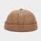 Adjustable PU Leather Landlord Hat Men Women Retro Melon Skin Caps Fashionable Autumn Winter Docker 6