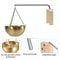 Essential Oil Diffuser with Swinging Arm, Sauna Aromatherapy Bowl Oil Cup Holder in Gold Stainless Steel