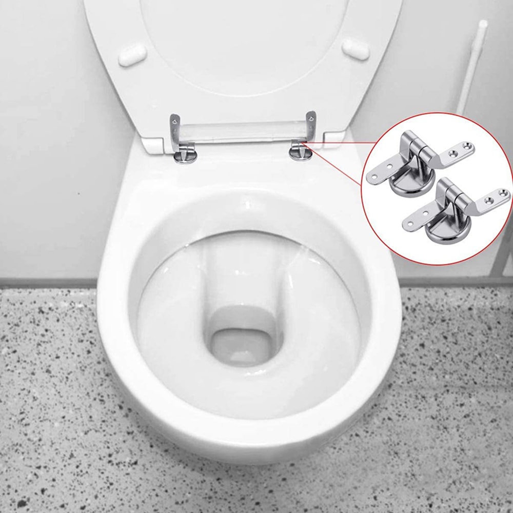 Soft Close Toilet Seat Slow Closing Lid, Round Hinge Fitting Tank Bowl Bolts Kit Covers