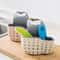 Drain Rack for Kitchen Faucet, Adjustable Sponge Holder, Sink Hanging Basket, No Drill Drying Storage Bag Organizer