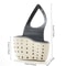 Drain Rack for Kitchen Faucet, Adjustable Sponge Holder, Sink Hanging Basket, No Drill Drying Storage Bag Organizer