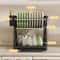 Dish Plate Organizer With Drainage Rack MultiFunctional Kitchen Storage Rack Countertop Utensil Hol 1