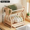 Dish Plate Organizer With Drainage Rack MultiFunctional Kitchen Storage Rack Countertop Utensil Hol 3
