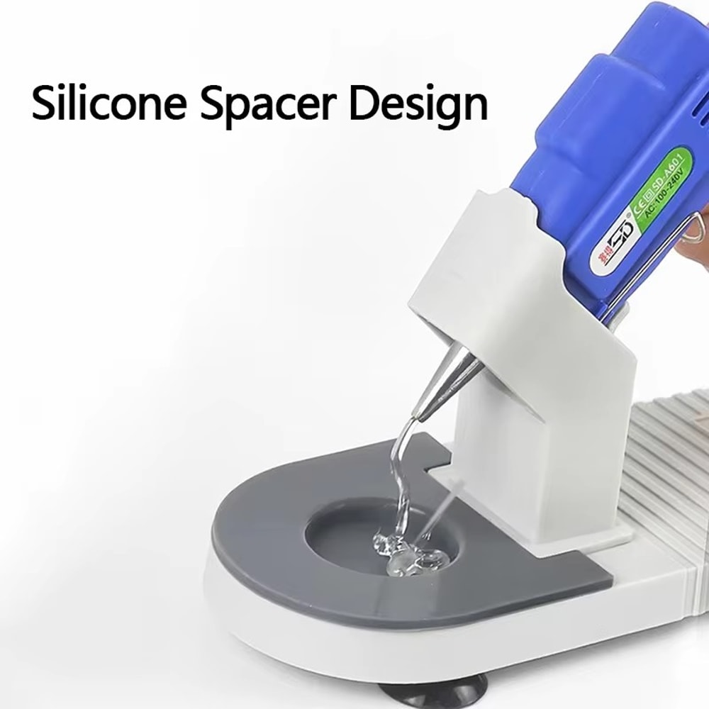 Plastic Hot Glue Gun Holder Tools Hot Melt Glue Gun Base Stand DIY Repair Organizer Storage Rack Fo 3