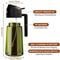 Olive Oil Dispenser Bottle for Kitchen, Light-Blocking Dark Oil Sprayer, Dark Green Glass Oil Bottle