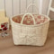Fashionable Rural Flower Dirty Clothes Basket, Large Capacity Foldable Storage
