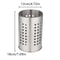 Perforated Stainless Steel Chopstick Holder, Tableware Storage Cylinder, Utensil Drying Rack