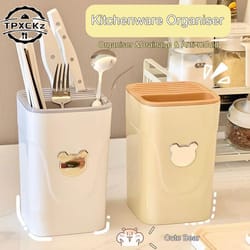 multi-purpose knife block holder, kitchen cutlery storage box, storage rack shelf for knives, home kitchen tableware