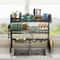 Kitchen Storage Organizer with Over-the-Sink Dish Drying Rack, Utensil Holder, Sponge Holder and Hooks