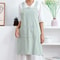 Denim Apron Cotton and Linen Solid Color, Women Japanese and Korean Simple Apron, Coffee Shop Florist Kitchen Blouse