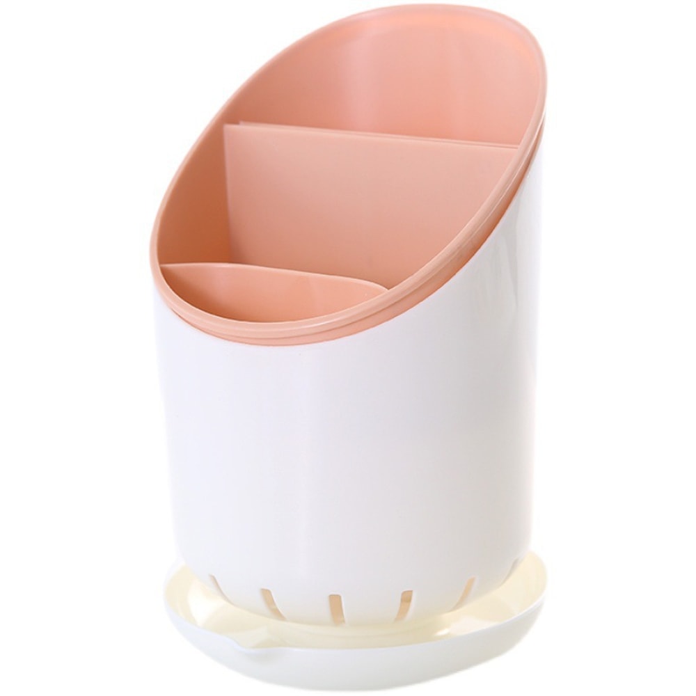 Cutlery Storage Rack, Plastic Drainage Tray for Silverware, Knife Drying Stand for Kitchen