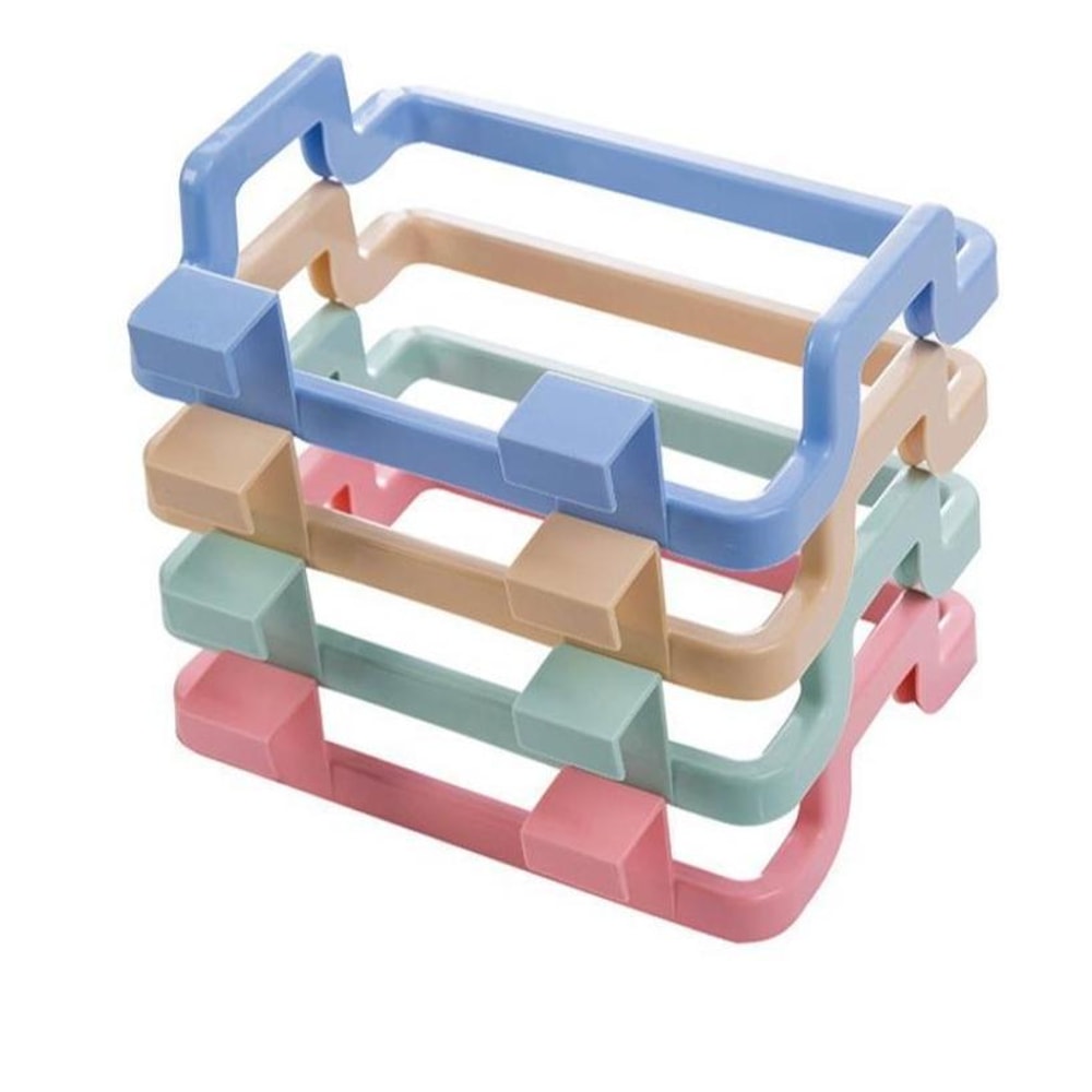 Plastic Garbage Bag Holder for Kitchen Cabinet Door, Hanging Cloth Holder for Home Storage