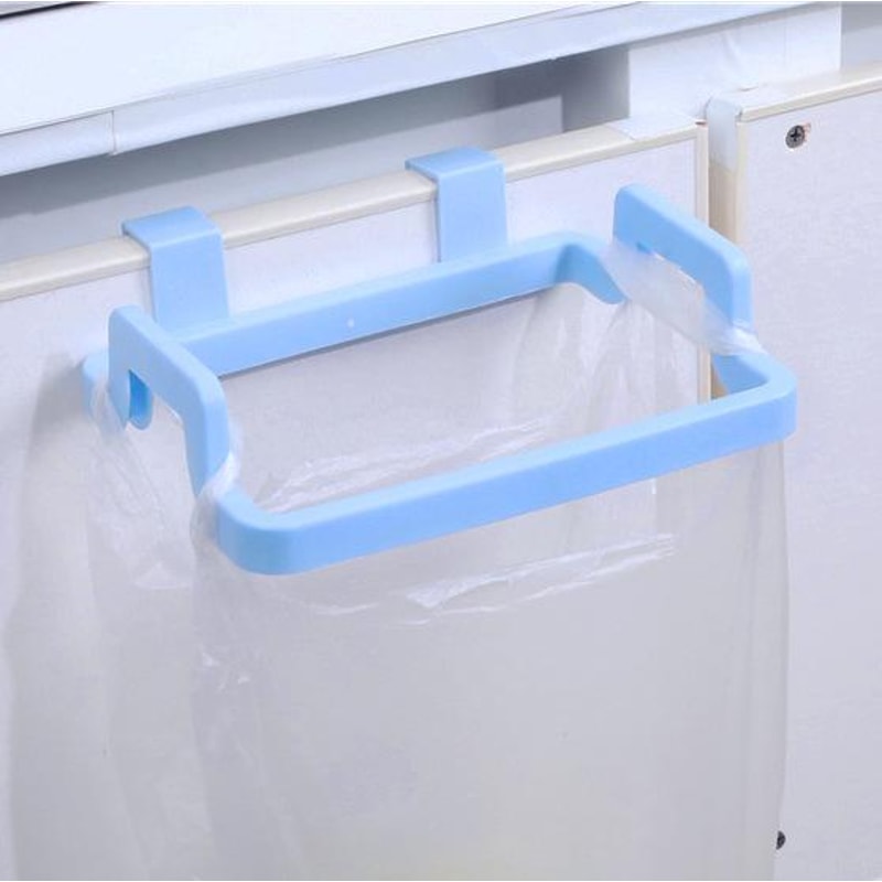 Plastic Garbage Bag Holder for Kitchen Cabinet Door, Hanging Cloth Holder for Home Storage
