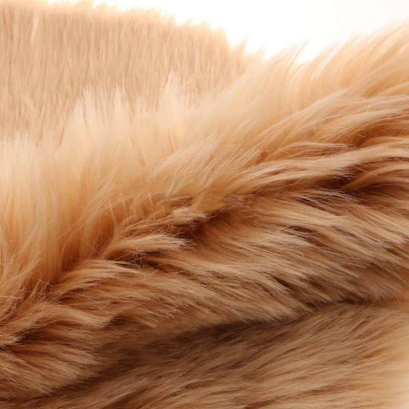 Washable Faux Fur Rug, Soft Sheepskin Fluffy Mat for Bedroom & Living Room