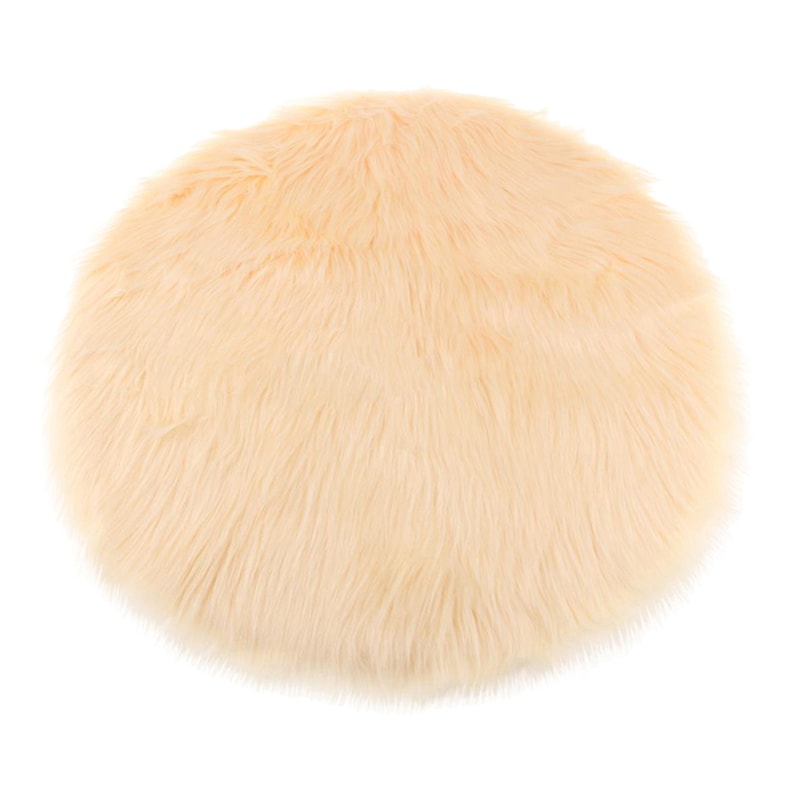 Washable Faux Fur Rug, Soft Sheepskin Fluffy Mat for Bedroom & Living Room