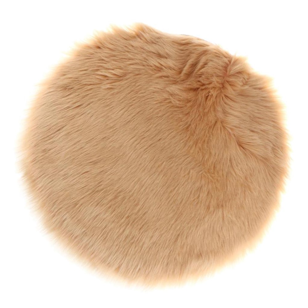 Washable Faux Fur Rug, Soft Sheepskin Fluffy Mat for Bedroom & Living Room
