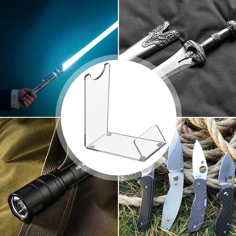 Acrylic Lightsaber Display Stand, Universal Vertical Storage Bracket for Lightsaber