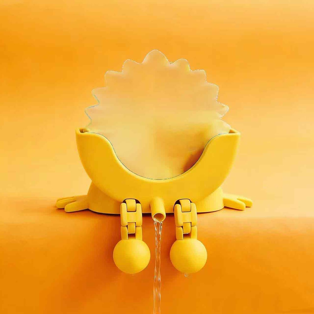 Adjustable Drain Rack Holder, Smiling Sponge Holder with Drain, Kitchen Soap Storage Organizer