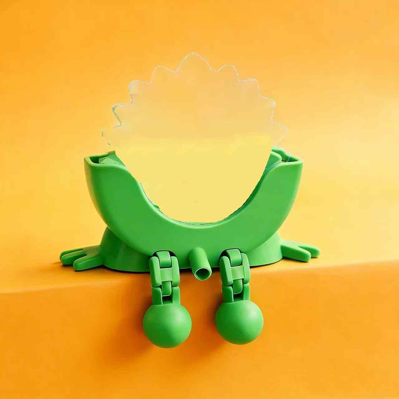 Adjustable Drain Rack Holder, Smiling Sponge Holder with Drain, Kitchen Soap Storage Organizer