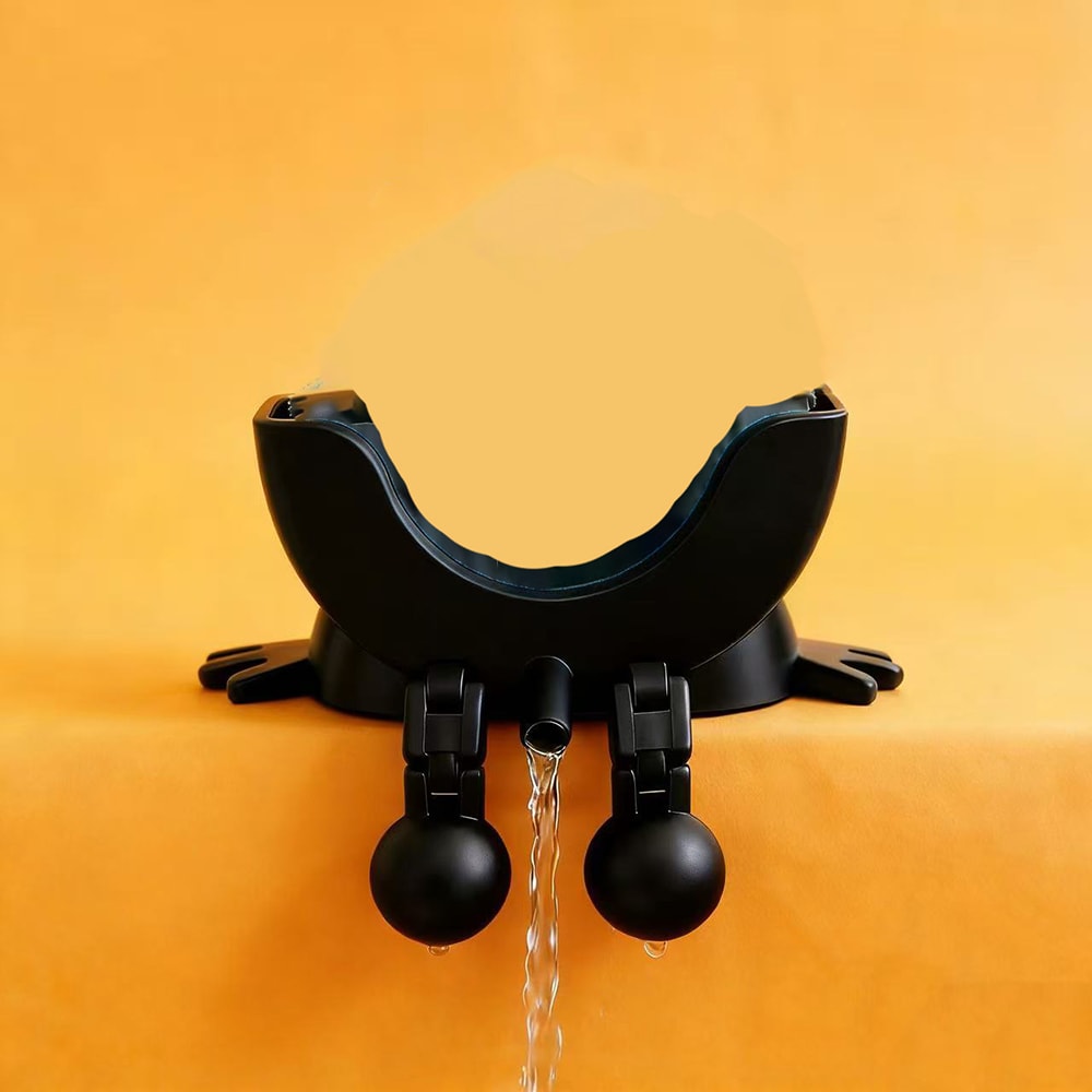 Adjustable Drain Rack Holder, Smiling Sponge Holder with Drain, Kitchen Soap Storage Organizer