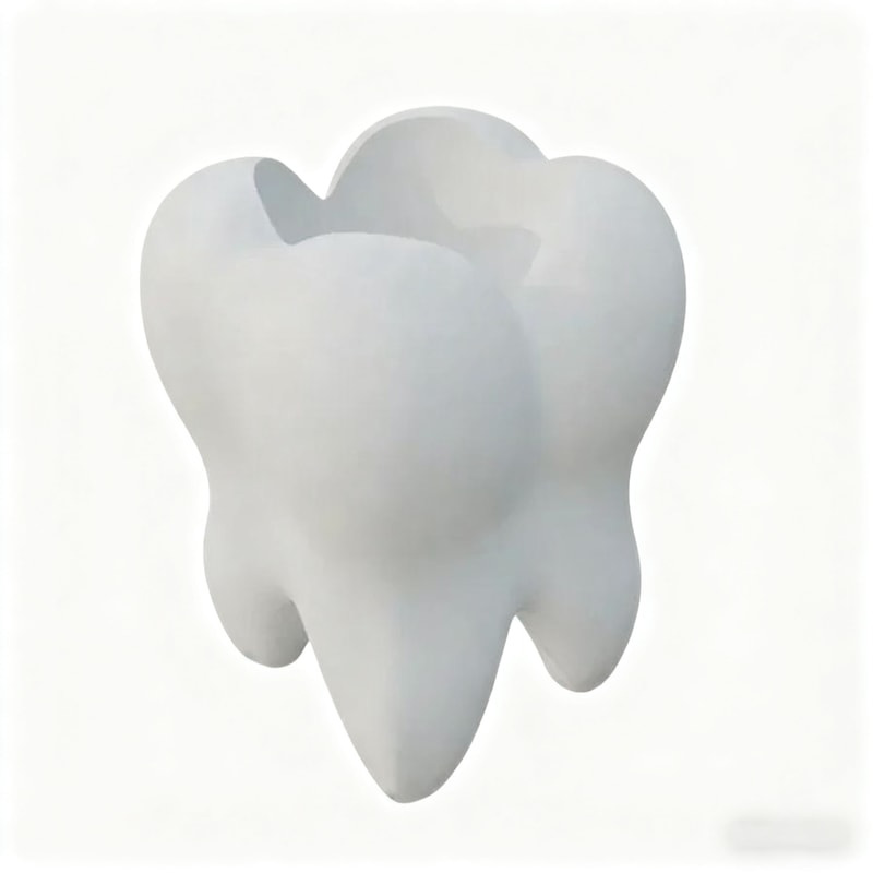 Unique Tooth Shaped Organizer Holder for Bathroom, Makeup, Pen, Storage Shelves