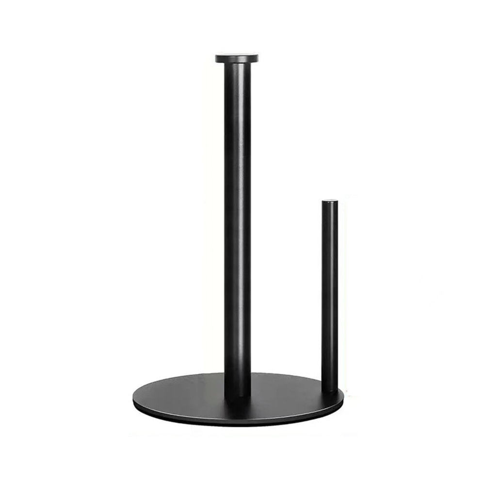 Heavy-Duty Stainless Steel Kitchen Roll Holder, Weighted Base, Space-Saving Paper Towel Organizer