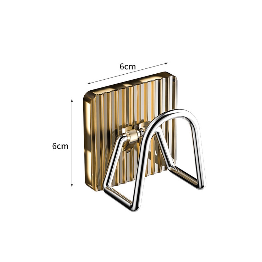 Acrylic Sink Caddy Organizer, Sink Sponge Holder, Adhesive Storage Hook for Sponges, Brushes, Chopping Board