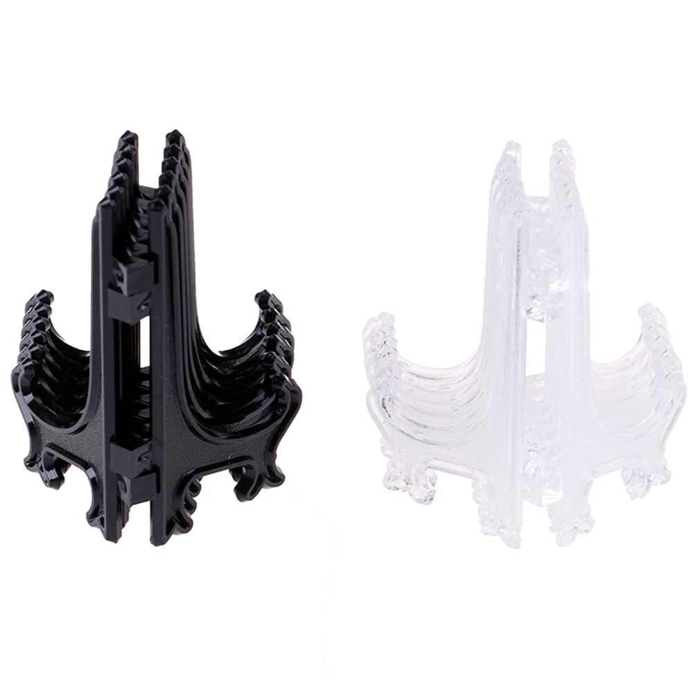 Portable Display Stand, Clear Plastic Easels Plate Holders, Picture Frames, Photo Book Pedestal Holder